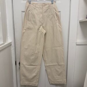 Wilfred Free Wide Leg High Waisted Cream Pant